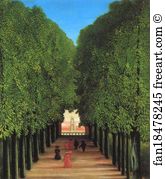 Avenue In The Park At Saint Cloud Art Print - Avenue In The Park At Saint Cloud