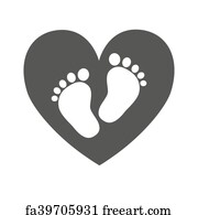 print baby footprints
