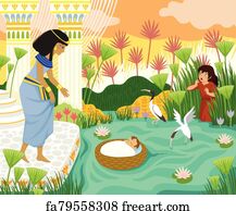 Free art print of Moses Brought to Pharaoh's Daughter by William ...