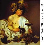 Oil On Canvas Galleria Degli Uffizi Art Print - Bacchus