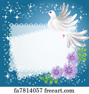 Free art print of Christian Dove with text. Names of God make out the ...