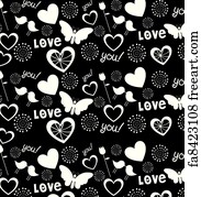 Black And White Love Background