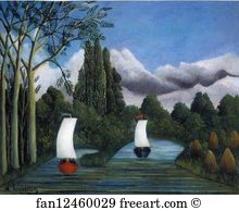 College Art Print - Banks Of The Oise