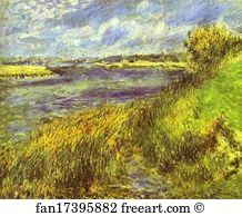 Bank Of The Seine Art Print - Banks Of The Seine At Champrosay