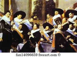 Civic Art Print - Banquet Of The Officers Of The Civic Guard Of St. Andrew