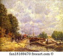 Barges Art Print - Barges In Billancourt (Les Peniches À Billancourt)