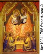 1334 Art Print - Baroncelli Polyptych. Detail, Central Part