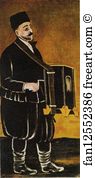 Barrels Art Print - Barrel Organist