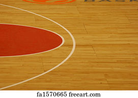 Free art print of Basketball and Basketball Court. Basketball on floor ...