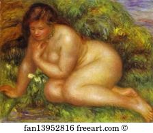 1910 Art Print - Bather Admiring Herself In The Water, Called Psyche