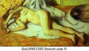 1886 Art Print - Bather Streched Out On The Floor