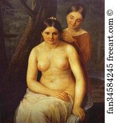 1820 Oil On Canvas The Russian Museum Art Print - Bather