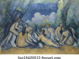 Bather Art Print - Bathers (Les Grandes Baigneuses)
