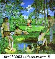 Frederic Art Print - Bathers (Summer Scene)