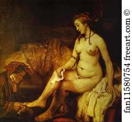 Bathsheba Art Print - Bathsheba With King David's Letter