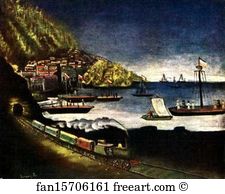 Oil On Oilcloth State Art Museum Of Georgia Art Print - Batumi