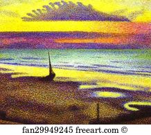 Georges Lemmen Art Print - Beach At Heist