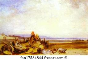 1827 Oil On Canvas Tate Gallery Art Print - Beach In Normandy