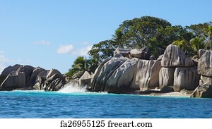 Free art print of Perfect tropical island paradise beach. Landscape ...