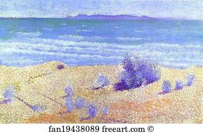 1891 Art Print - Beach On The Mediterranian