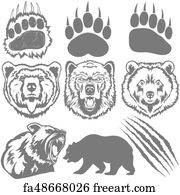 Free Art Print Of Bear Paw Print Bear Or Cub Paw Prints All Heading In An Upward Direction Wallpaper Freeart Fa