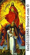 Beaune Altarpiece Art Print - Beaune Altarpiece. Central Part