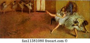 1888 Oil On Canvas The National Gallery Of Art Art Print - Before The Ballet
