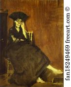 Edouard Art Print - Berthe Morisot With A Fan