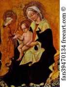 Gentile Da Fabriano Art Print - Betrothal Of Catherine Of Alexandria