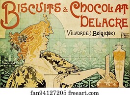  Art Print - Biscuits And Chocolat Delacre