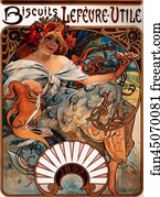 Lefevre Art Print - Biscuits Lefevre-Utile 1897