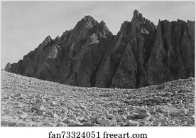 1936 Photographs Of National Parks And Monuments Art Print - Bishop Pass, Kings River Canyon (Proposed As A National Park), California, 1936. Photographs Of National Parks And Monuments, Compiled 1941 - 1942, Documenting The Period Ca. 1933 - 1942.