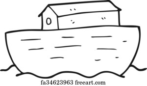Free art print of Noah's Ark. Vector illustration of a Noah's Ark ...