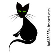 Free Art Print Of Black Cat Eyes. Wild Black Cat Eyes Coming Out Of The 