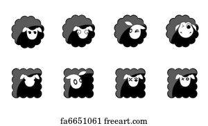 Free art print of Black Face. Black Face Sheep | FreeArt | fa258043