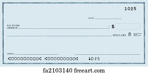 Free print Blank Check with False Numbers. Blank with fake numbers. | FreeArt | fa2103054