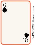 Free art print of Queen of Spades Playing Card Isolated. Queen of ...