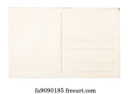 free art print of old postcard and mark old postcard and mark this