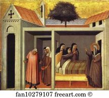 Beata Art Print - Blessed Humilitas Heals A Sick Nun A Panel From Beata Humilitas Altar