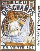  Art Print - Bleu Deschamps