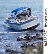 Free art print of Boat on shore. A rowing boat on a beach 