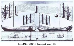 1722 Art Print - Boat Of Peter I