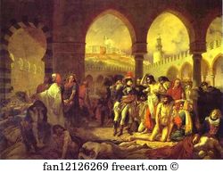 Bonaparte Art Print - Bonaparte Visiting The Plague-Striken At Jaffa On 11 March 1799