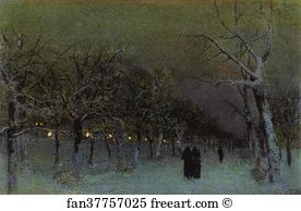 Picture Art Print - Boulevard In The Evening
