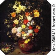 Jan Brueghel The Elder Art Print - Bouquet Of Flowers