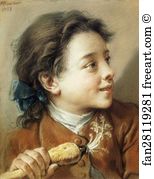 1738 Art Print - Boy Holding A Parsnip