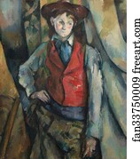 Boy Art Print - Boy In A Red Waistcoat