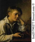 Ivanovo Russia Art Print - Boy With A Dead Goldfinch