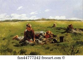Kostroma Art Print - Boys In A Field