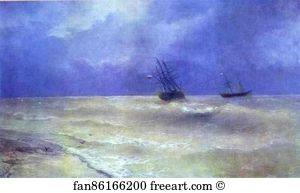 Crimean Art Print - Breakers On The Crimean Coast